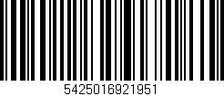 Código de barras (EAN, GTIN, SKU, ISBN): '5425016921951'