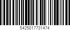 Código de barras (EAN, GTIN, SKU, ISBN): '5425017731474'