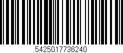 Código de barras (EAN, GTIN, SKU, ISBN): '5425017736240'