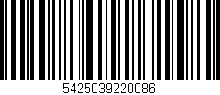 Código de barras (EAN, GTIN, SKU, ISBN): '5425039220086'