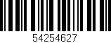 Código de barras (EAN, GTIN, SKU, ISBN): '54254627'