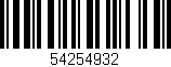 Código de barras (EAN, GTIN, SKU, ISBN): '54254932'