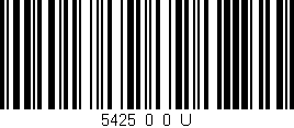 Código de barras (EAN, GTIN, SKU, ISBN): '5425_0_0_U'