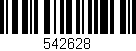 Código de barras (EAN, GTIN, SKU, ISBN): '542628'