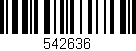 Código de barras (EAN, GTIN, SKU, ISBN): '542636'