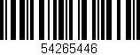 Código de barras (EAN, GTIN, SKU, ISBN): '54265446'