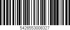 Código de barras (EAN, GTIN, SKU, ISBN): '5426553008327'