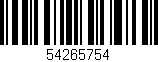 Código de barras (EAN, GTIN, SKU, ISBN): '54265754'