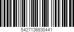 Código de barras (EAN, GTIN, SKU, ISBN): '5427136830441'