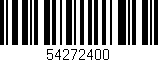 Código de barras (EAN, GTIN, SKU, ISBN): '54272400'