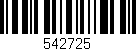 Código de barras (EAN, GTIN, SKU, ISBN): '542725'