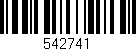 Código de barras (EAN, GTIN, SKU, ISBN): '542741'