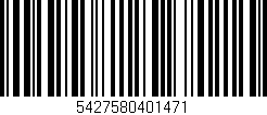 Código de barras (EAN, GTIN, SKU, ISBN): '5427580401471'