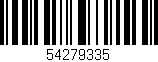 Código de barras (EAN, GTIN, SKU, ISBN): '54279335'