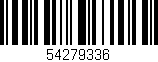 Código de barras (EAN, GTIN, SKU, ISBN): '54279336'