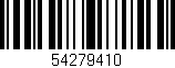 Código de barras (EAN, GTIN, SKU, ISBN): '54279410'