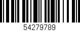 Código de barras (EAN, GTIN, SKU, ISBN): '54279789'