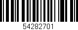Código de barras (EAN, GTIN, SKU, ISBN): '54282701'