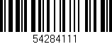 Código de barras (EAN, GTIN, SKU, ISBN): '54284111'