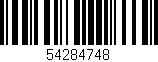 Código de barras (EAN, GTIN, SKU, ISBN): '54284748'