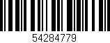 Código de barras (EAN, GTIN, SKU, ISBN): '54284779'