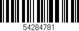 Código de barras (EAN, GTIN, SKU, ISBN): '54284781'