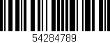 Código de barras (EAN, GTIN, SKU, ISBN): '54284789'