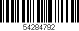 Código de barras (EAN, GTIN, SKU, ISBN): '54284792'