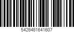 Código de barras (EAN, GTIN, SKU, ISBN): '5428481641607'