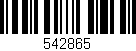 Código de barras (EAN, GTIN, SKU, ISBN): '542865'