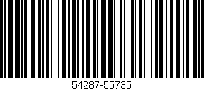 Código de barras (EAN, GTIN, SKU, ISBN): '54287-55735'