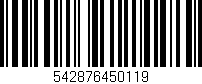 Código de barras (EAN, GTIN, SKU, ISBN): '542876450119'