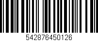 Código de barras (EAN, GTIN, SKU, ISBN): '542876450126'