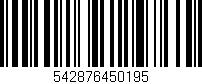 Código de barras (EAN, GTIN, SKU, ISBN): '542876450195'