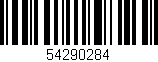 Código de barras (EAN, GTIN, SKU, ISBN): '54290284'