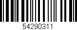 Código de barras (EAN, GTIN, SKU, ISBN): '54290311'