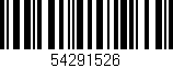 Código de barras (EAN, GTIN, SKU, ISBN): '54291526'