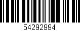Código de barras (EAN, GTIN, SKU, ISBN): '54292994'