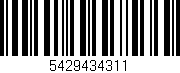 Código de barras (EAN, GTIN, SKU, ISBN): '5429434311'