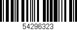 Código de barras (EAN, GTIN, SKU, ISBN): '54296323'