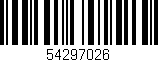 Código de barras (EAN, GTIN, SKU, ISBN): '54297026'