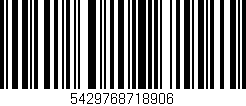 Código de barras (EAN, GTIN, SKU, ISBN): '5429768718906'