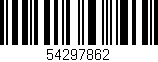 Código de barras (EAN, GTIN, SKU, ISBN): '54297862'