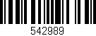 Código de barras (EAN, GTIN, SKU, ISBN): '542989'