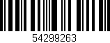 Código de barras (EAN, GTIN, SKU, ISBN): '54299263'