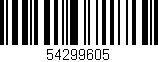 Código de barras (EAN, GTIN, SKU, ISBN): '54299605'