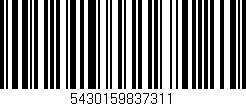 Código de barras (EAN, GTIN, SKU, ISBN): '5430159837311'