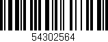 Código de barras (EAN, GTIN, SKU, ISBN): '54302564'