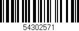 Código de barras (EAN, GTIN, SKU, ISBN): '54302571'