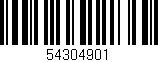 Código de barras (EAN, GTIN, SKU, ISBN): '54304901'